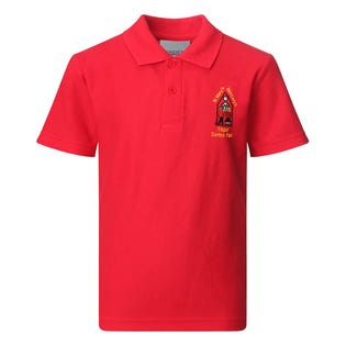 Nercwys St Marys Red Polo Shirt-RE