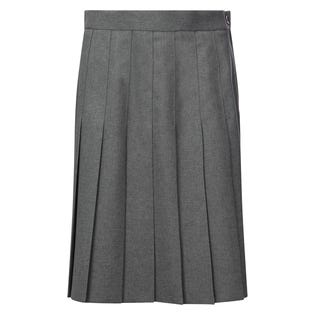 Monkhouse Stitch Down Pleated Grey Skirt-GY