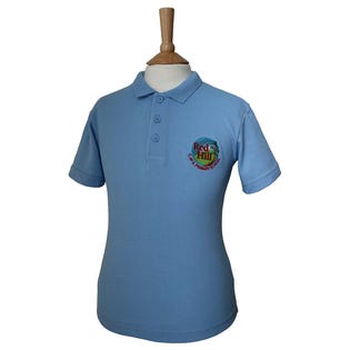Red Hill Primary Sky Polo Shirt-SK