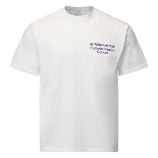 St William of York PE T Shirt-WH