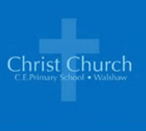 Christ Church C of E Primary Walshaw school logo