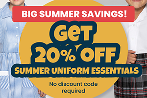 Big summer savings - get 20% off