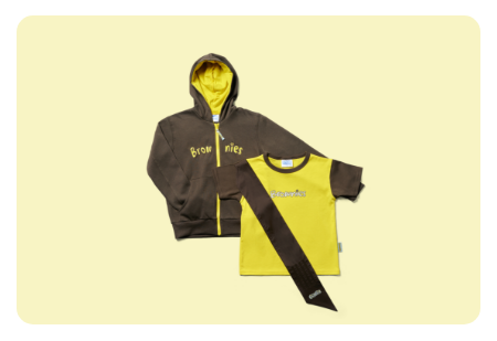 Uniforms for scouts, guides, beavers, brownies and cubs