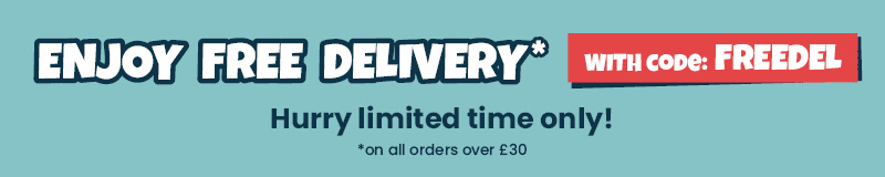 Enjoy free delivery* with code: FREEDEL. Hurry limited time only! *on all orders over £30
